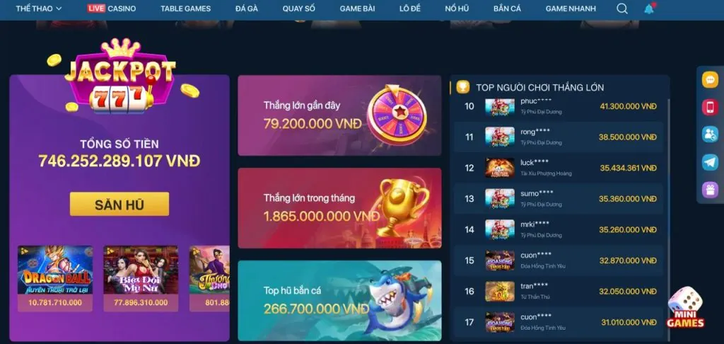 Các trò chơi Nổ Hũ và Slot Games tại Banca28 link vào
